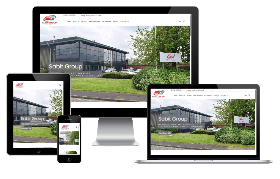 TRdesigns Web Designer Visit Sabit Group Staffordshire