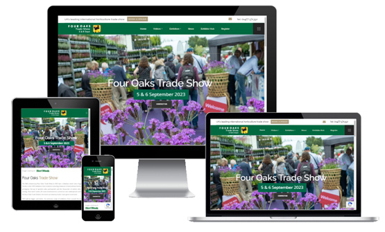 Four Oaks Trade Show Cheshire - Web Designer Stoke on Trent